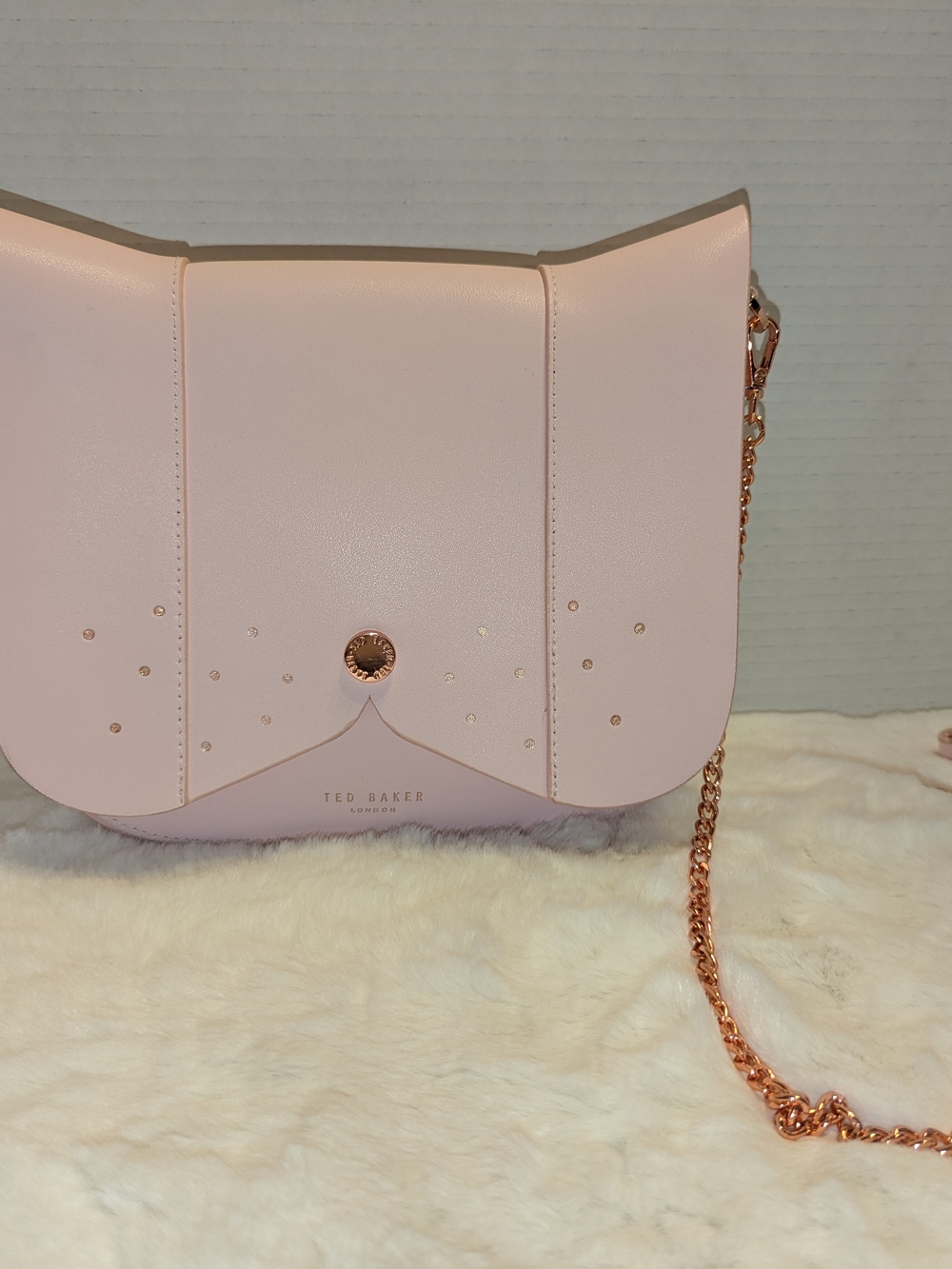 Ted Baker London "Chriiss" Studded Cat Leather Crossbody